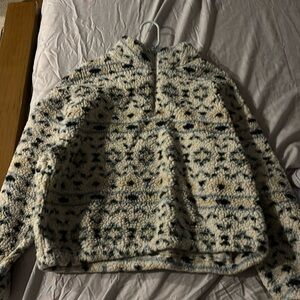 Patterned Sherpa Sweater